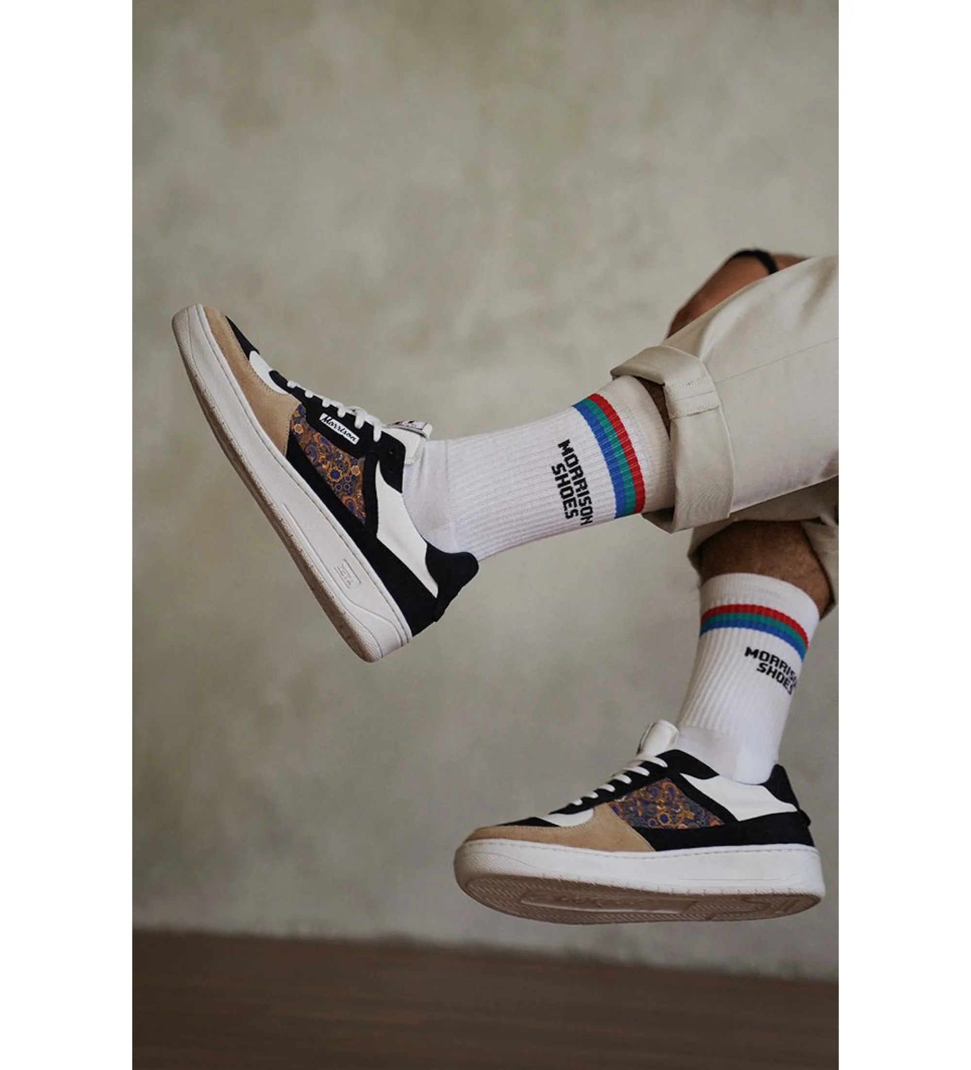 Zapatillas de piel Dorian azul