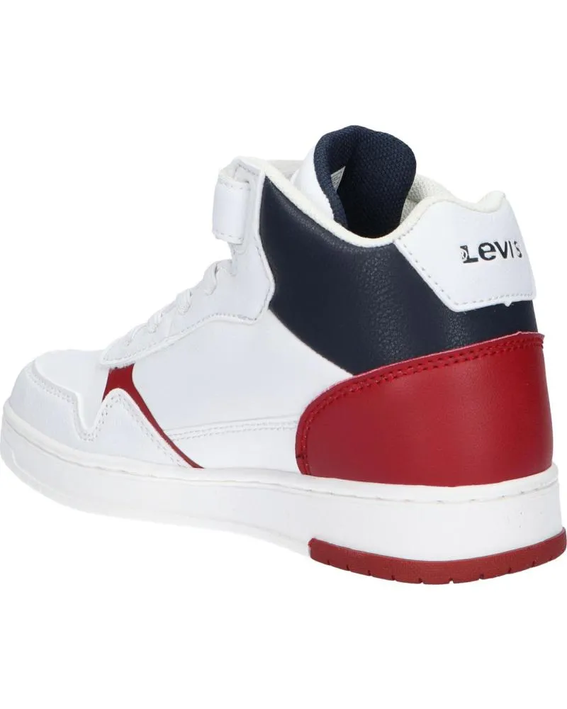 Zapatillas deporte de Niña y Niño LEVIS VIRV0032S SHOT MID 0122 WHT NAVY