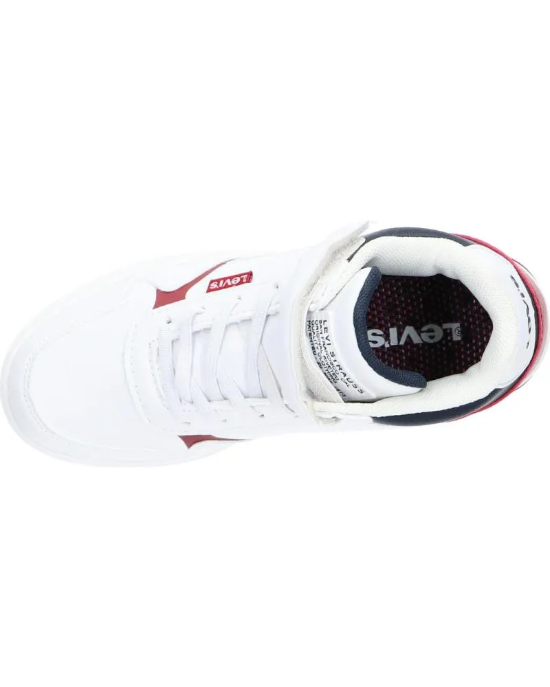 Zapatillas deporte de Niña y Niño LEVIS VIRV0032S SHOT MID 0122 WHT NAVY
