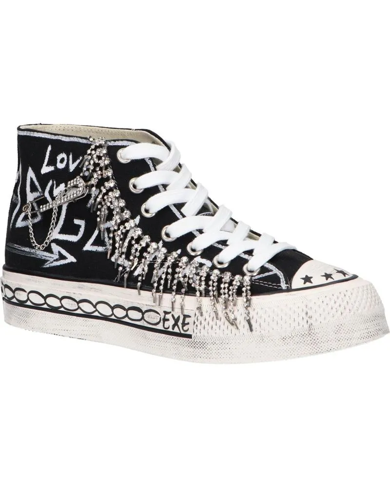ZAPATILLAS DEPORTE EXE  DE MUJER SY244S  TEXTIL BLACK