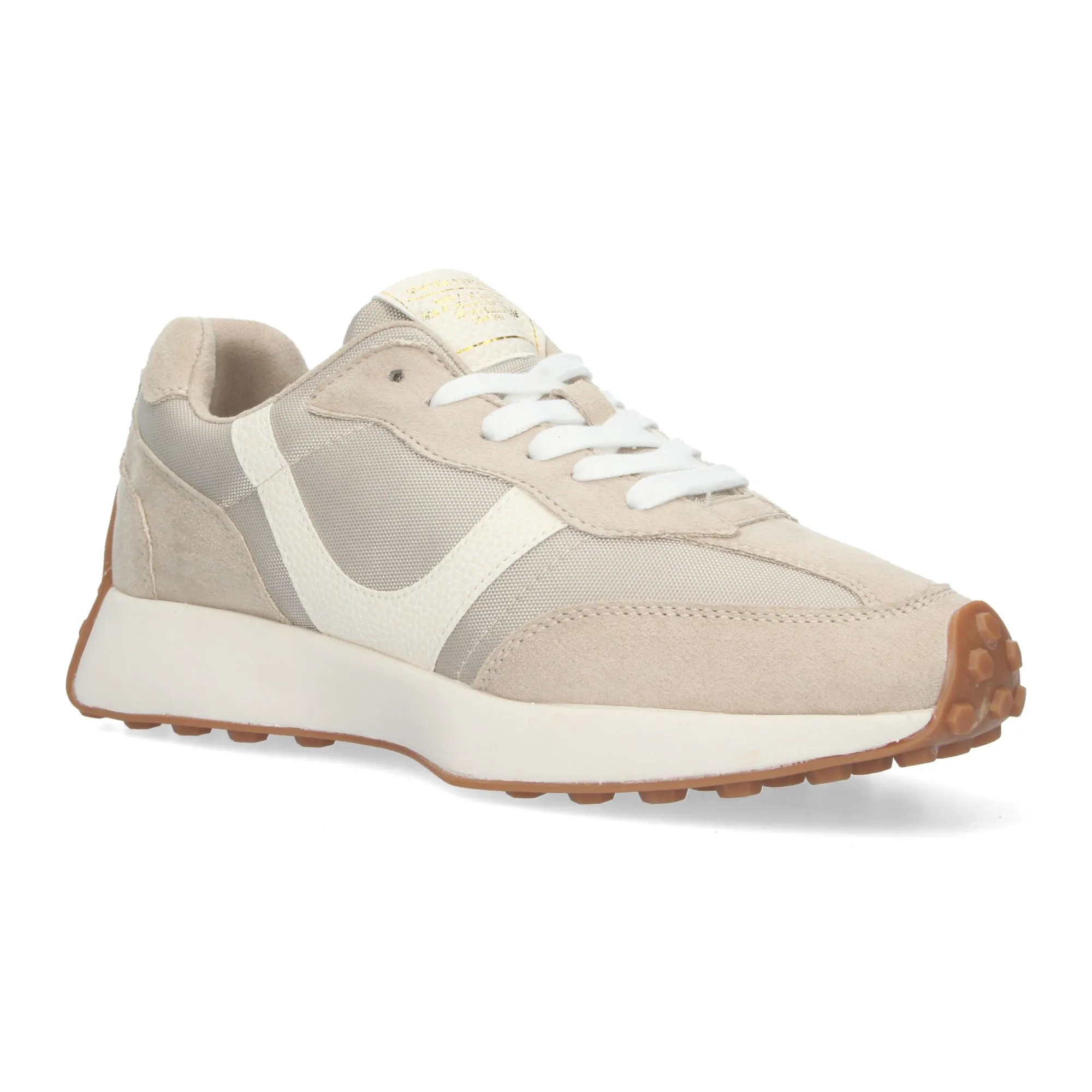 Zapatillas deportiva sneakers para mujer color beige