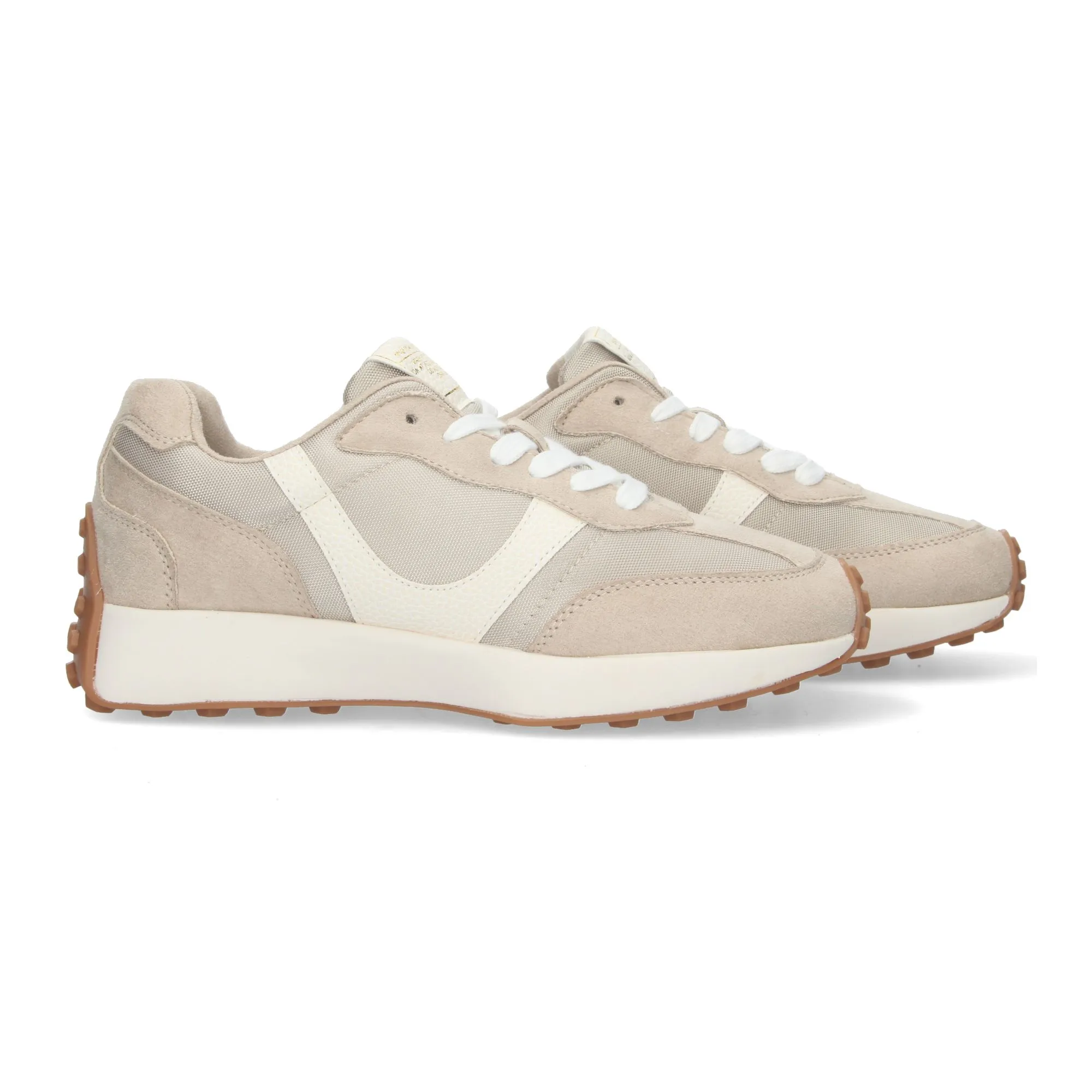 Zapatillas deportiva sneakers para mujer color beige