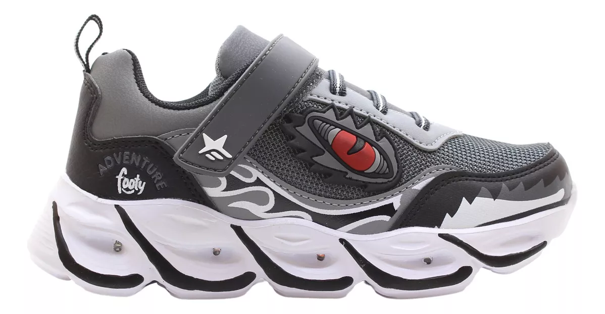 Zapatillas Footy Luces Hi755 Niños Comodas Livianas Carg