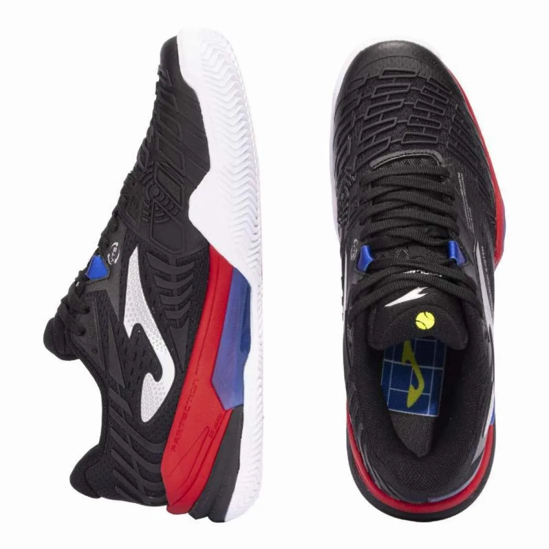 Zapatillas Joma Roland 2401 Negro Rojo | Joma