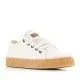 Zapatillas lona SHOECOLOGY beige y cordones