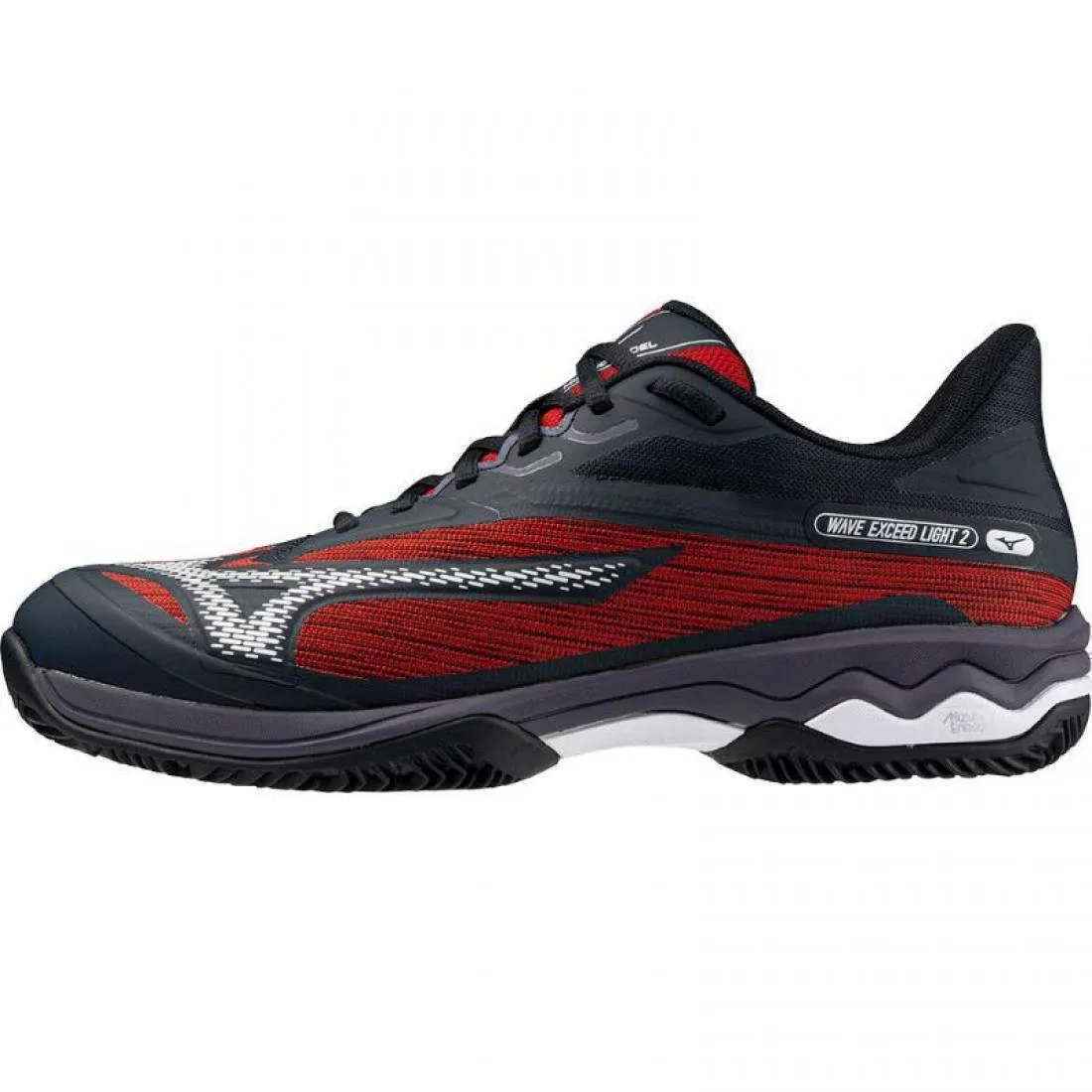 Zapatillas Mizuno Wave Exceed Light 2 Padel Negro Blanco Rojo | MIZUNO