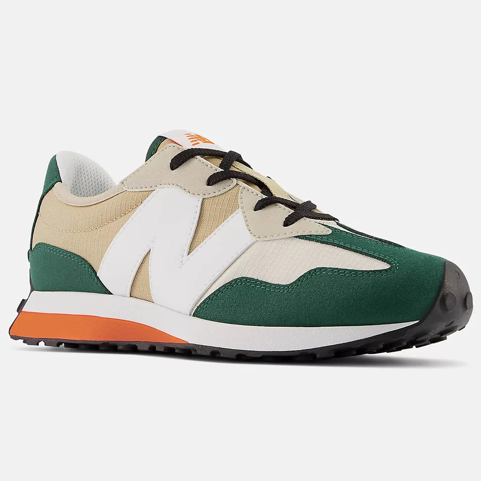 ZAPATILLAS NEW BALANCE GS327SP VERDE  BEIGE  BLANCO