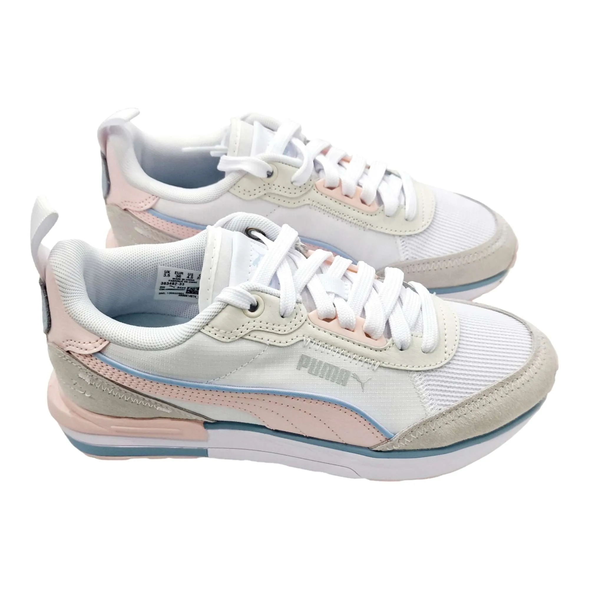 ZAPATILLAS PUMA R22 MUJER TONOS PASTEL BEIGE
