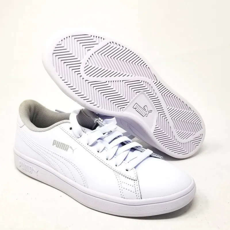 Zapatillas Puma Smash v2 Junior Blanco