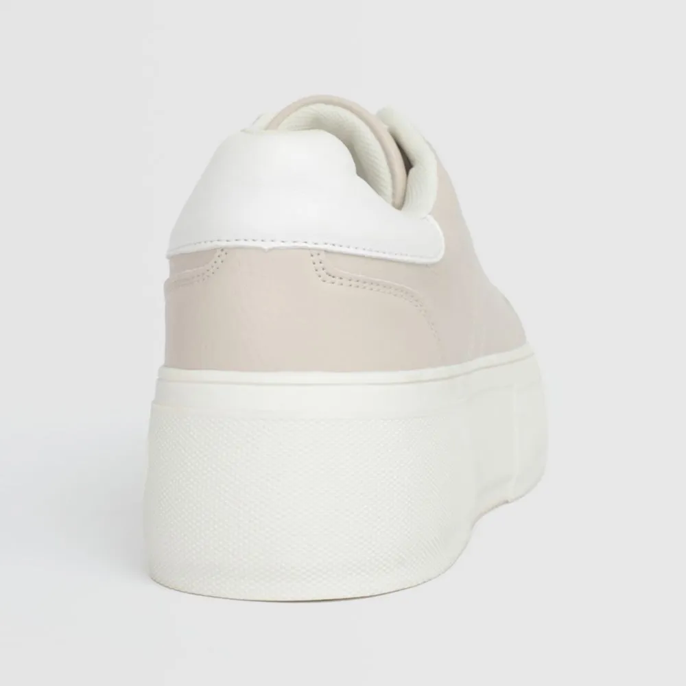 Zapatillas Urbanas Para Mujer Malabar Plattoe Beige