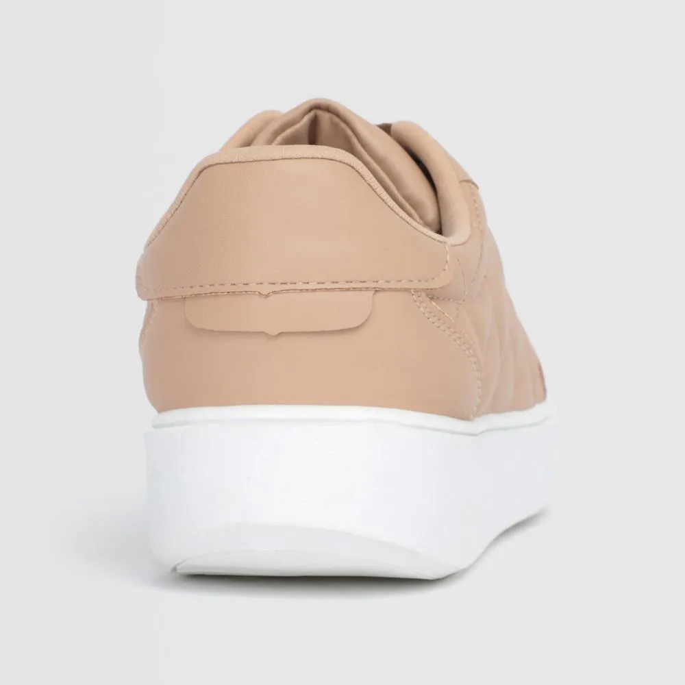 Zapatillas Urbanas Para Mujer Malabar Romb Beige