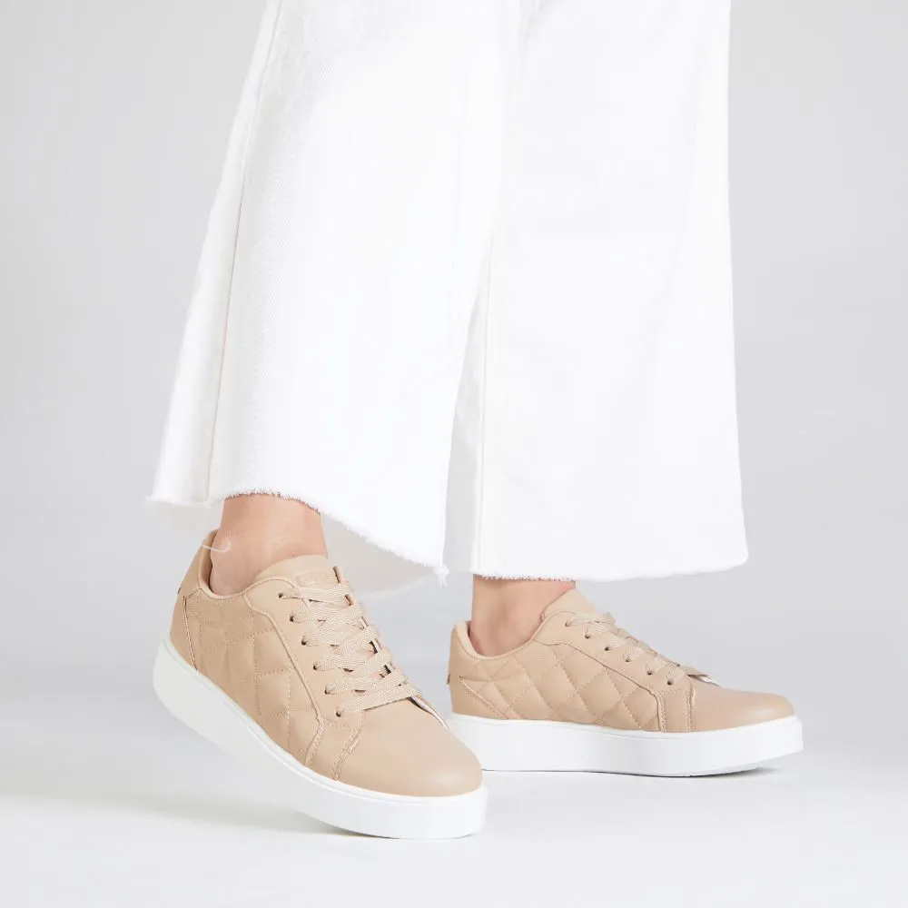 Zapatillas Urbanas Para Mujer Malabar Romb Beige