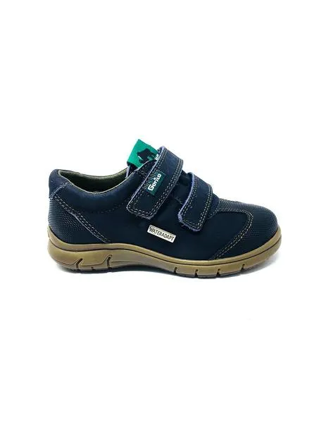 zapato hidrofugado azul 2 velcros