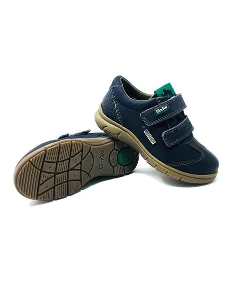 zapato hidrofugado azul 2 velcros