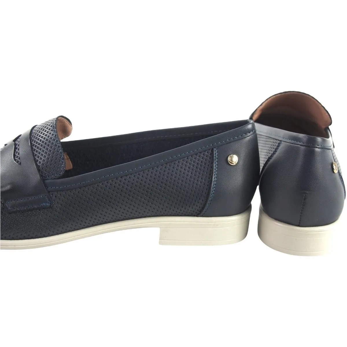 Zapato señora  moka 9 azul