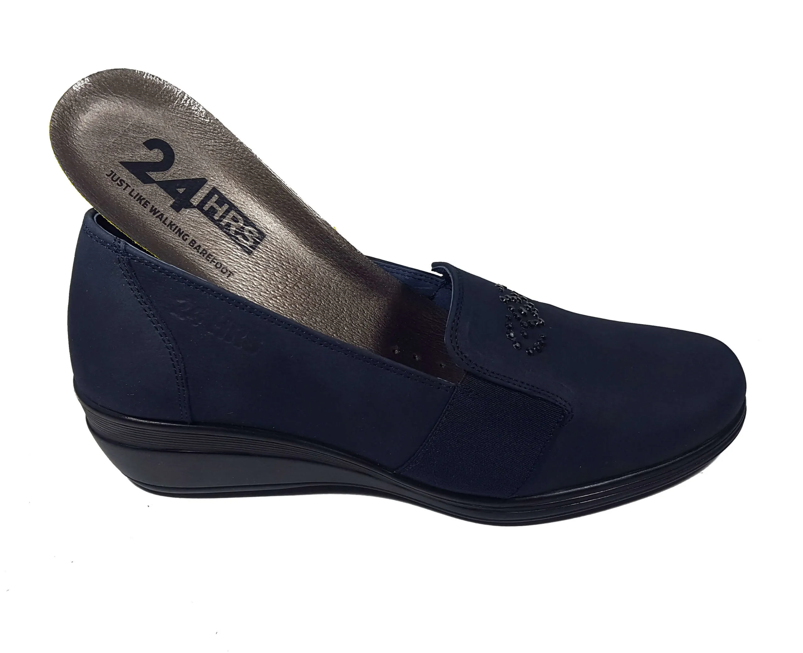 Zapato subido en azul (24Horas)