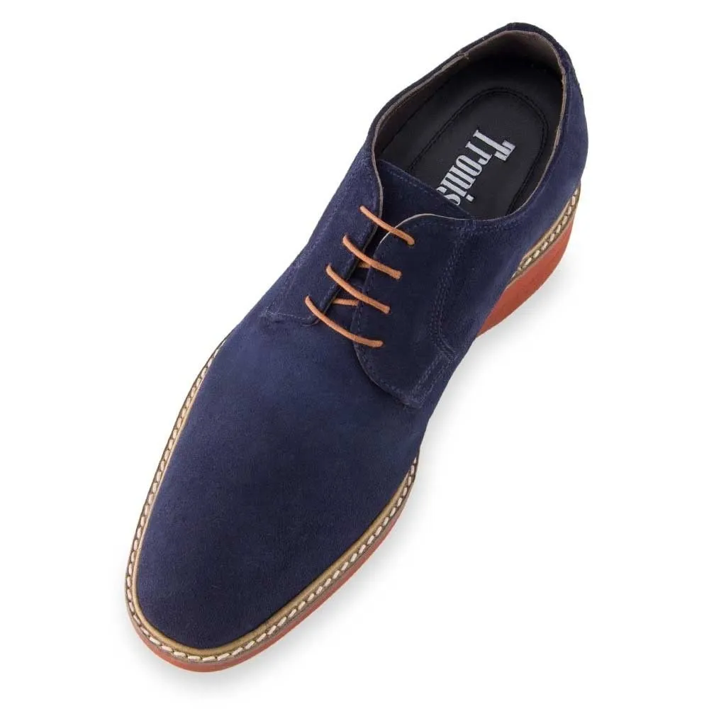 Zapatos Con Alzas Para Hombre Corby A Azul Masaltos