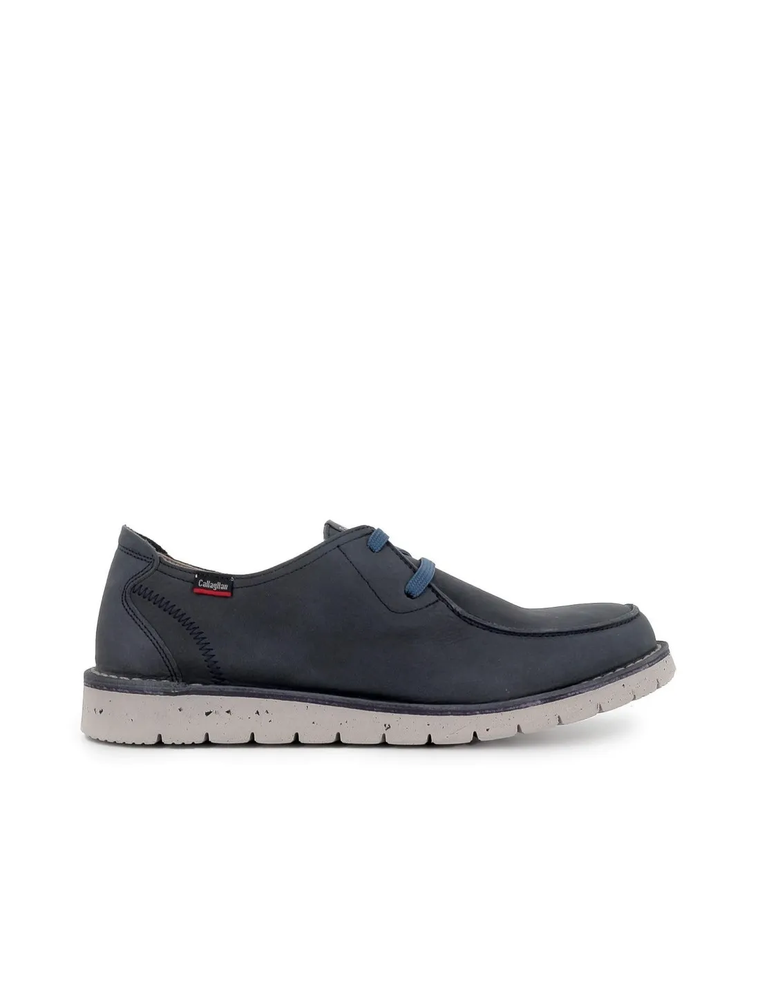 Zapatos cordones diario piel suela comoda hombre azul Callaghan