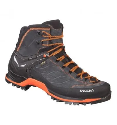 ZAPATOS DE MONTAñA SALEWA MTN TRAINER MID GORETEX (ASPHALT/FLUO ORANGE) HOMBRE