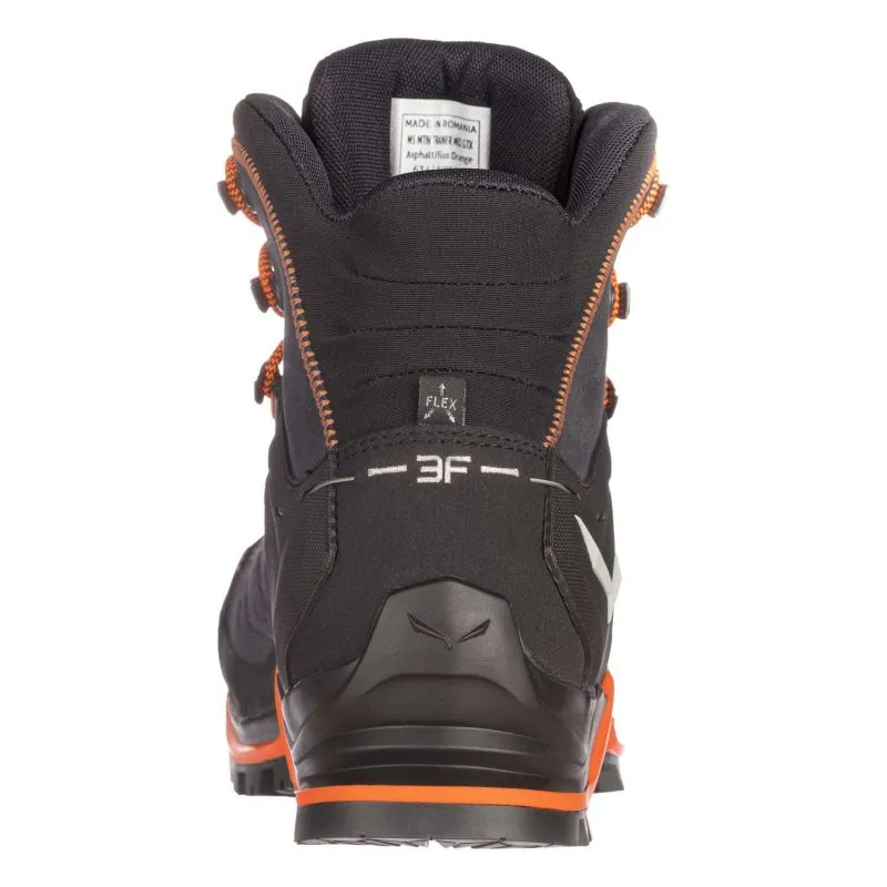 ZAPATOS DE MONTAñA SALEWA MTN TRAINER MID GORETEX (ASPHALT/FLUO ORANGE) HOMBRE