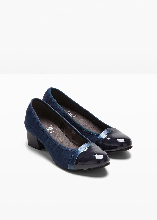 Zapatos de tacón Jana en ancho cómodo Azul marino
