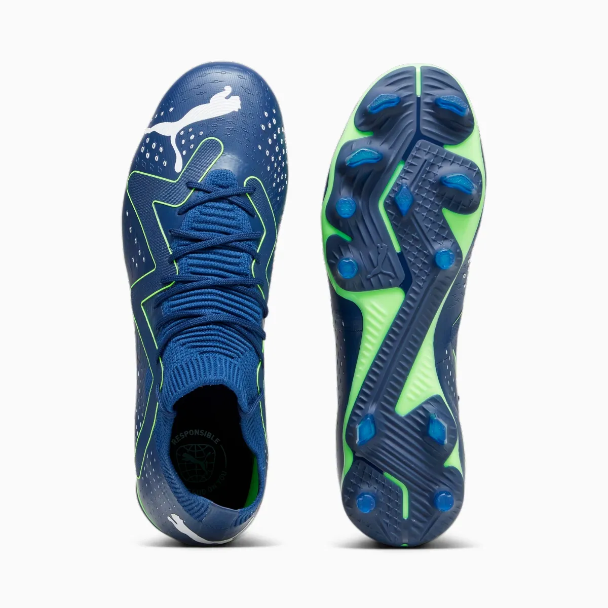 Zapatos Fútbol Hombre Puma Future Match FG/AG Azul