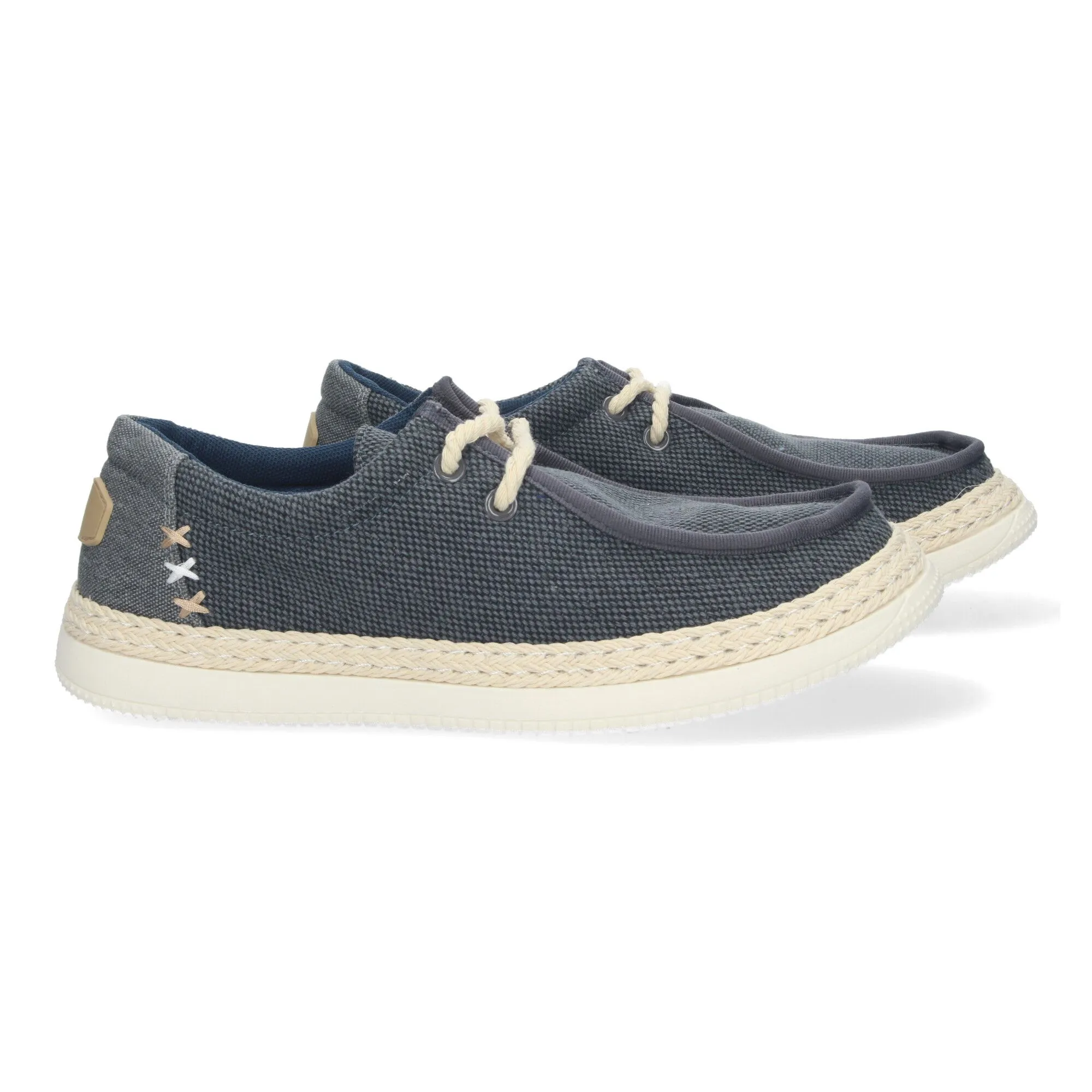 ZAPATOS MOCASINES PLANOS PARA HOMBRE COLOR AZUL FC45