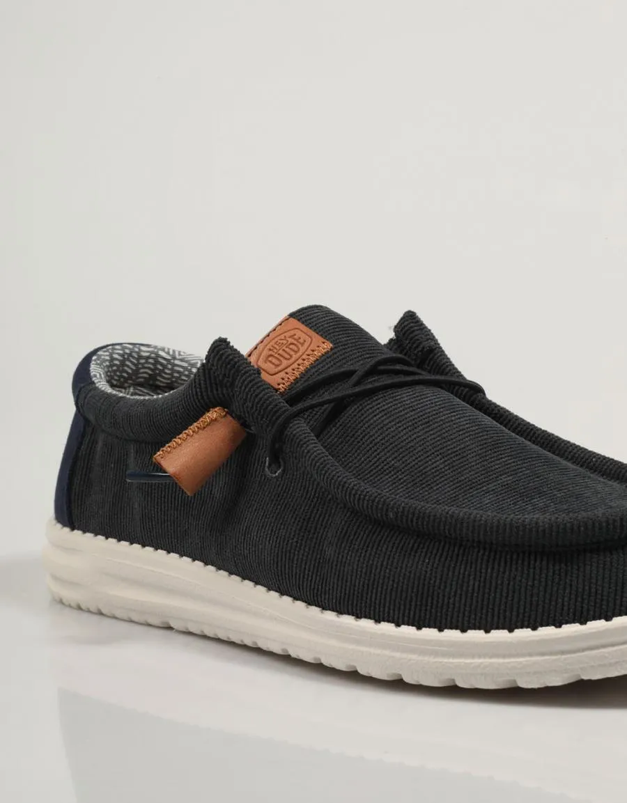  zapatos sport DUDE Wally Corduroy en Azul marino 83836