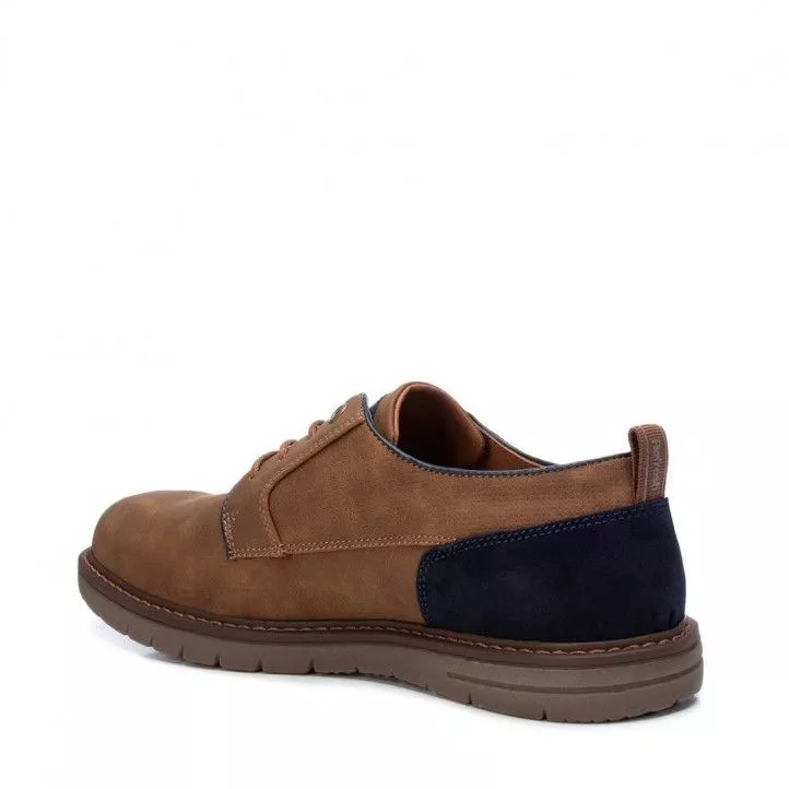 Zapatos vestir Refresh 076533 con talón en serraje azul