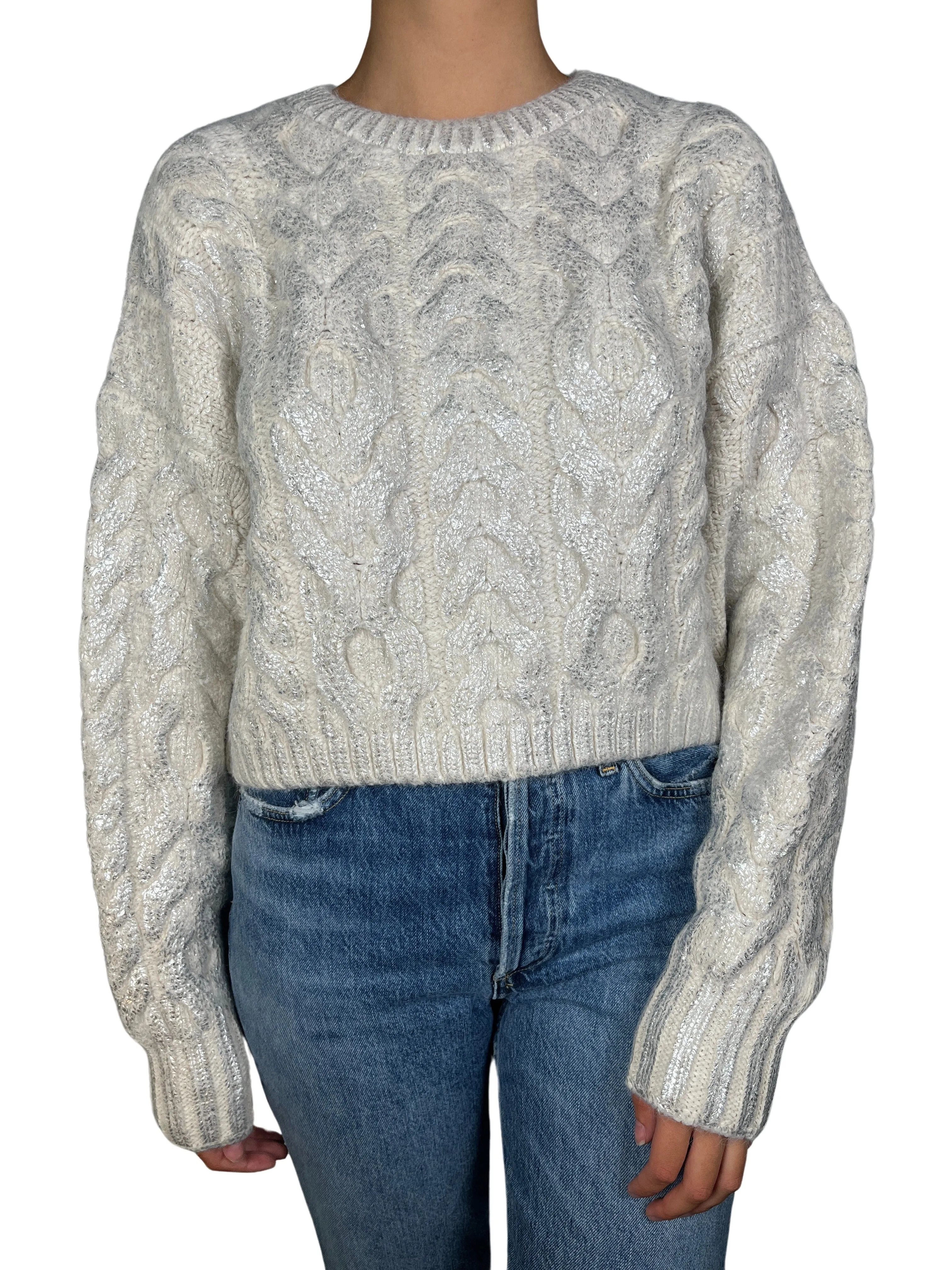 ZARA Sweater Detalles Plateados