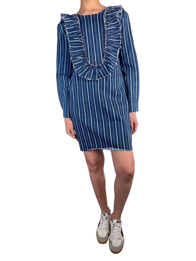 ZARA Vestido Rayas Desflecado