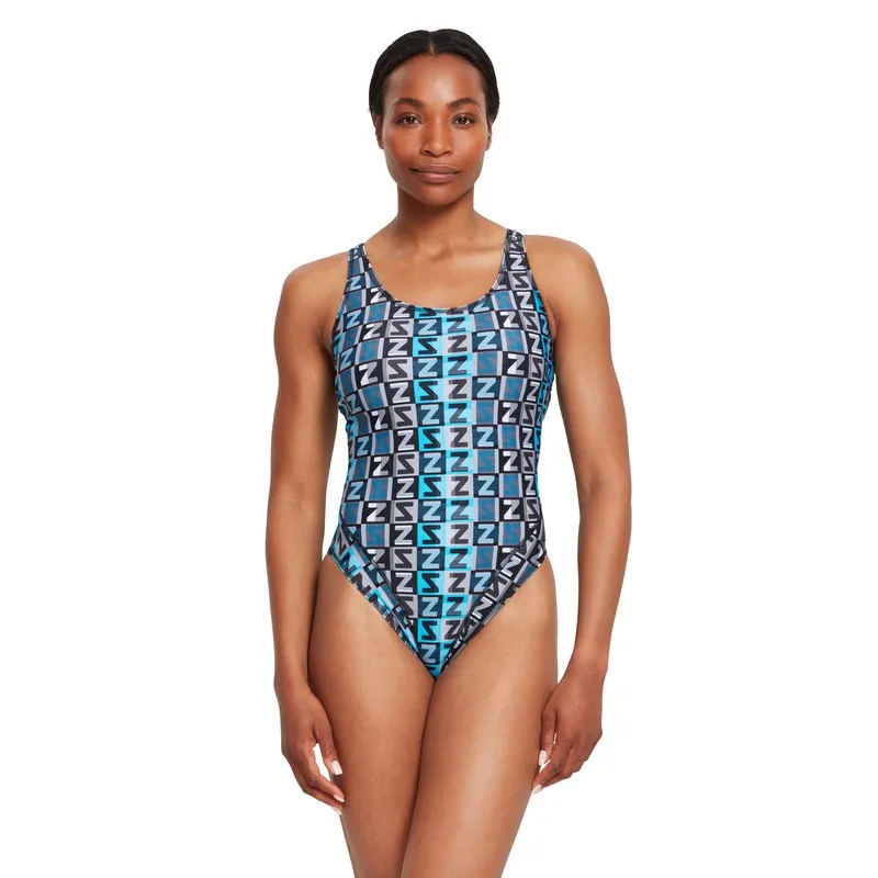 Zoggs Bañador Master Back Mujer Embossed print